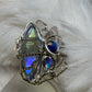Crystal ring in silver: Comet sky ￼