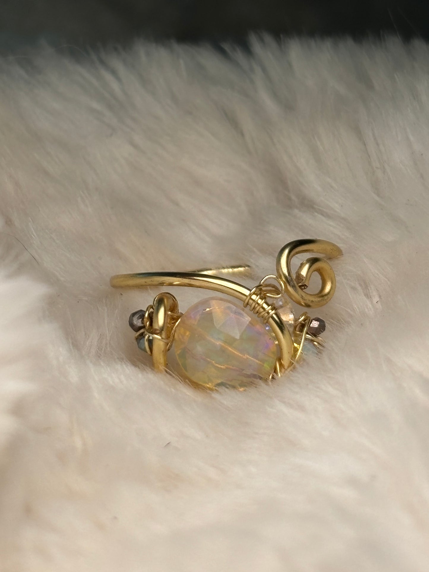 Opal ring: quiet wonder ￼