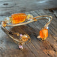 Carnelian Bracelet: Golden Focus