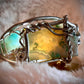 Madagascar Sea Agate and Larimar Bracelet: Ocean Warrior