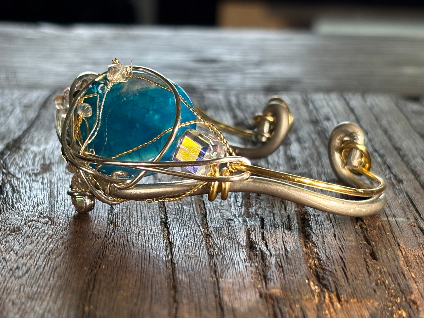 Blue Agate Bracelet: