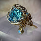 Light blue rhinestone ring: kindness is a ￼crown