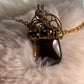 The Velvet Heirloom: vintage topaz pendant (set available)￼