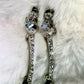 Pure old Hollywood…A Star Is Born: rhinestone crystal earrings