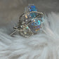 Crystal ring in silver: luminous radiance ￼￼