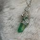 Green Daydream: green or irradiated crystal pendant