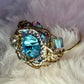 Light blue rhinestone ring: kindness is a ￼crown