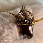 The Velvet Heirloom: vintage topaz pendant (set available)￼