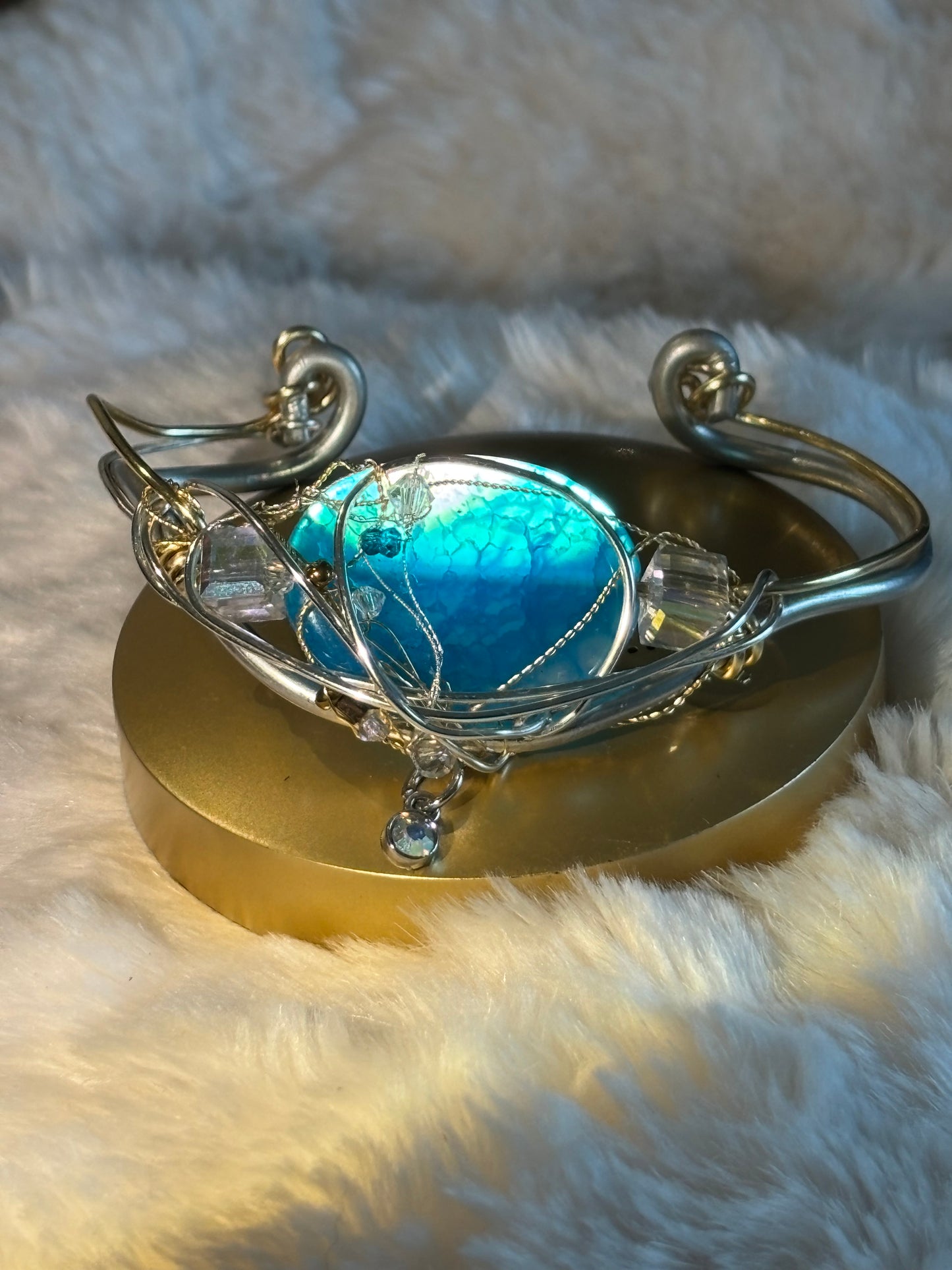 Blue Agate Bracelet: