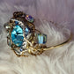 Light blue rhinestone ring: kindness is a ￼crown
