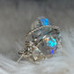Crystal ring in silver: luminous radiance ￼￼