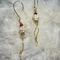 True Love: white turquoise Johnny earrings. 
From the ‘Death Till We Part Series’ in the Johnny Collection