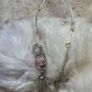 The Phoenix Spark: pink fractured quartz crystal (right) ear cuff￼