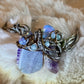 Dragon Vein Agate, Amethyst, Moonstone Bracelet:    DRAGON RIDER