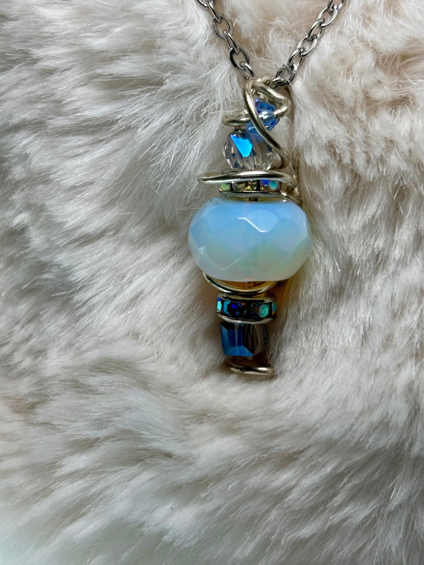 Quiet, kind of magic: moonstone pendant