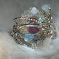 Crystal ring in silver: luminous radiance ￼￼