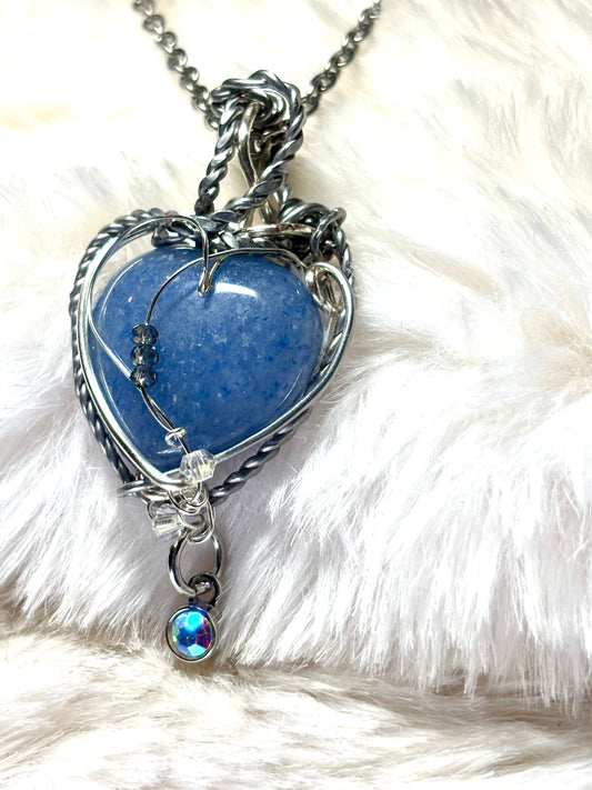Blue Heirloom Heart:     Aventurine Pendant

All My Heart Collection
