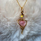Glinda — Light of the Heart; crackle quartz crystal earrings
