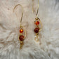 Golden Flame:    Goldstone Earrings