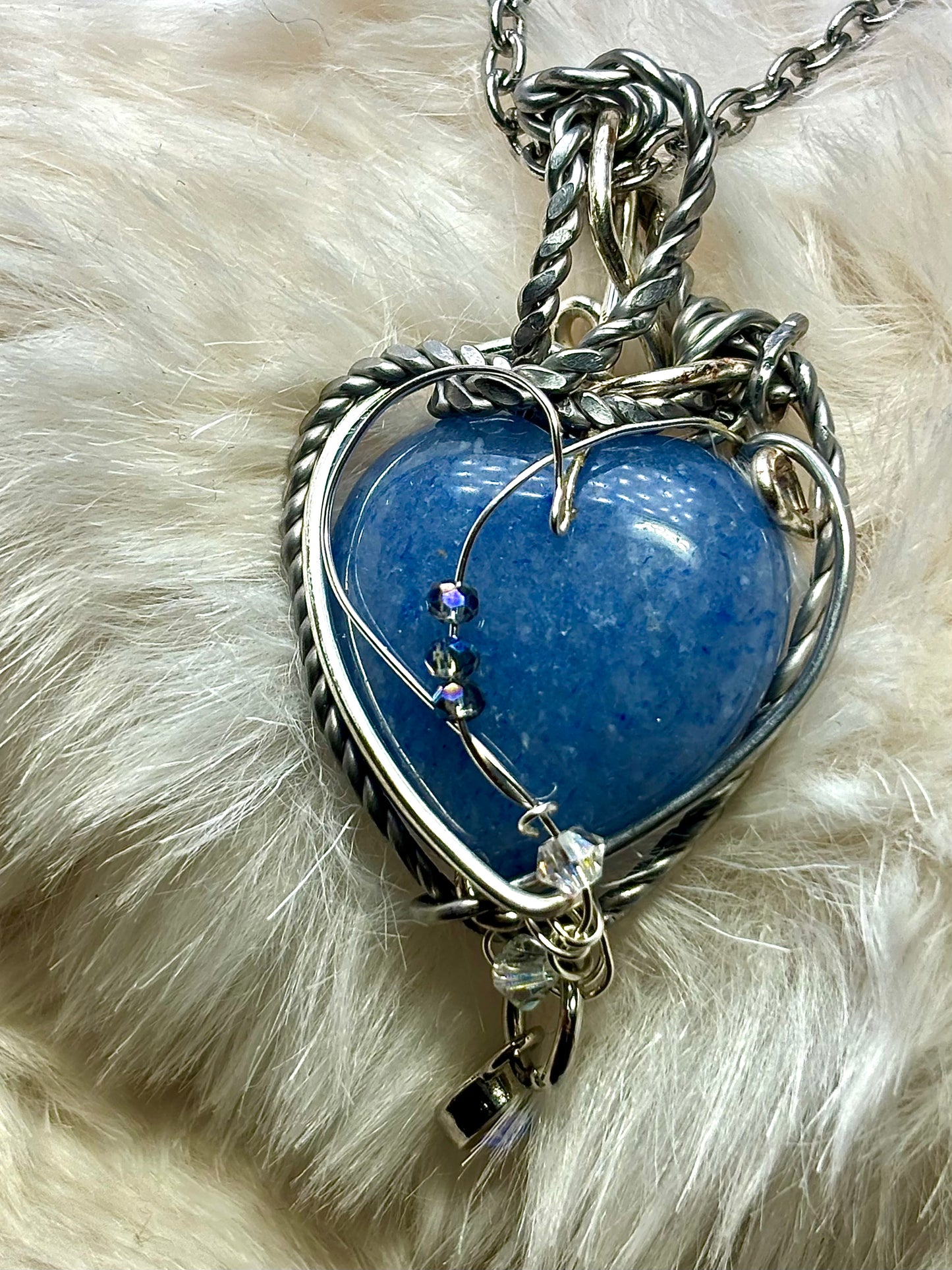 Blue Heirloom Heart:     Aventurine Pendant

All My Heart Collection