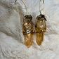 Sunspell:  tangerine aura, quartz earrings ￼