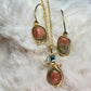 Garden of the heart:           Unakite pendant, and earrings set
