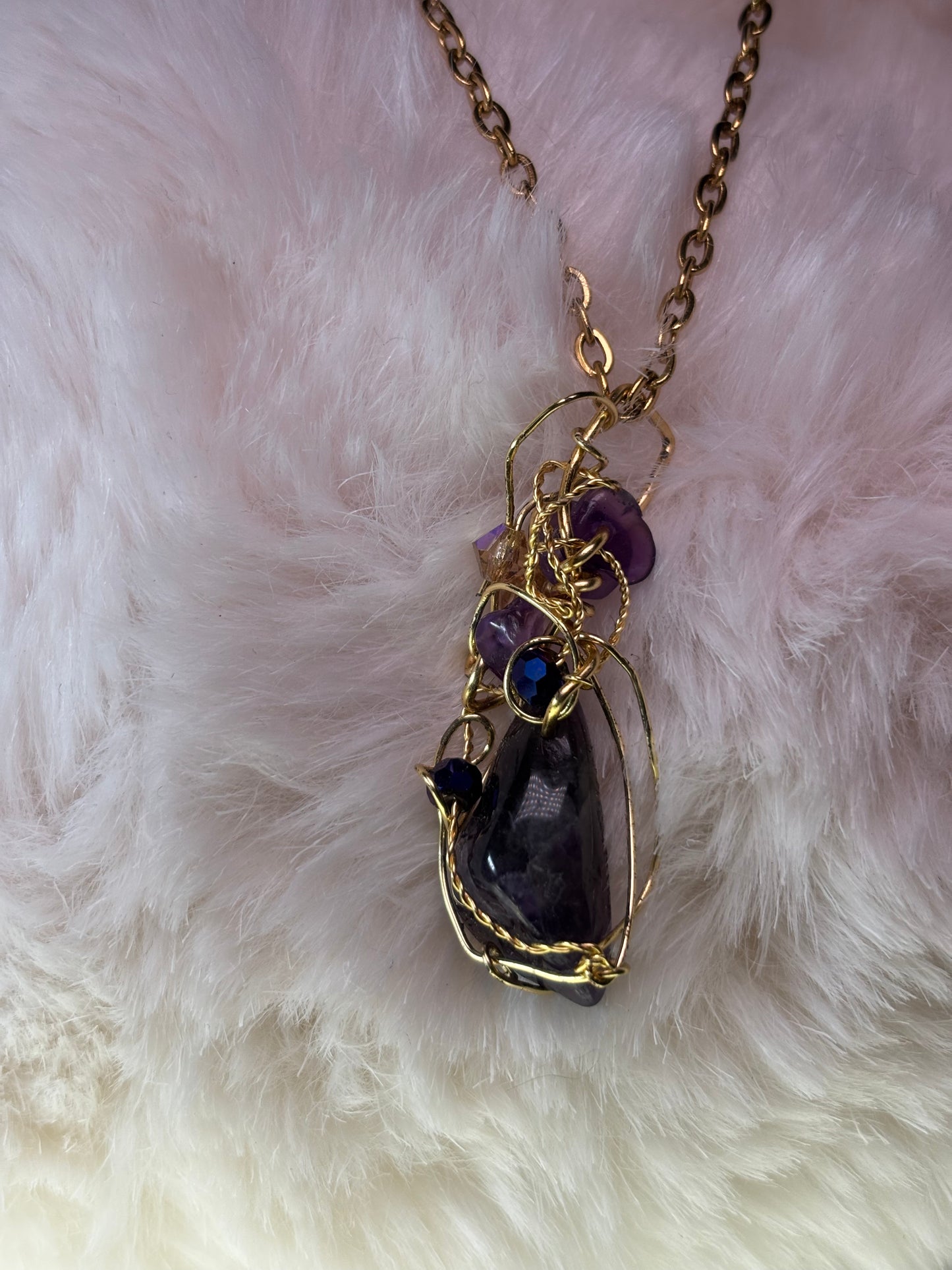 Midnight Crown:  Amethyst Pendant (set available)