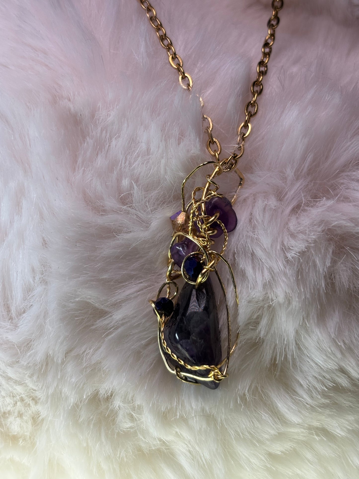 Midnight Crown:  Amethyst Pendant (set available)
