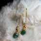 Evergreen Queen: Nephrite earring/pendant set