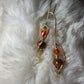 Golden Flame:    Goldstone Earrings