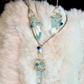 Frozen waters of the first age: earrings (set available)