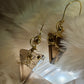 Candy Collection – Luminous Espresso Drops: Irradiated Crystal Earrings