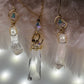 Starfall Icicle: Herkimer diamond earrings (set available)