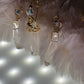 Starfall Icicle: Herkimer diamond earrings (set available)