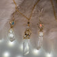 Starfall Icicle: Herkimer diamond earrings (set available)