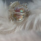 Crystal ring in silver: luminous radiance ￼￼