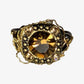 Chocolate rhinestone ring
