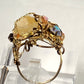Citrine & Rhinestone Ring