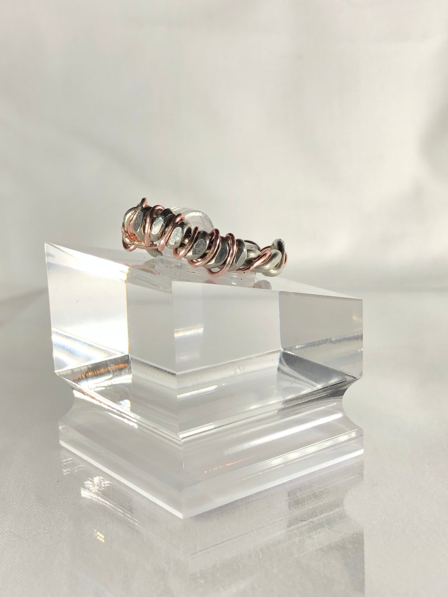 Rose gold & Silver ring