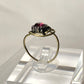 Purple rhinestone ring