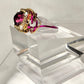 Purple rhinestone ring