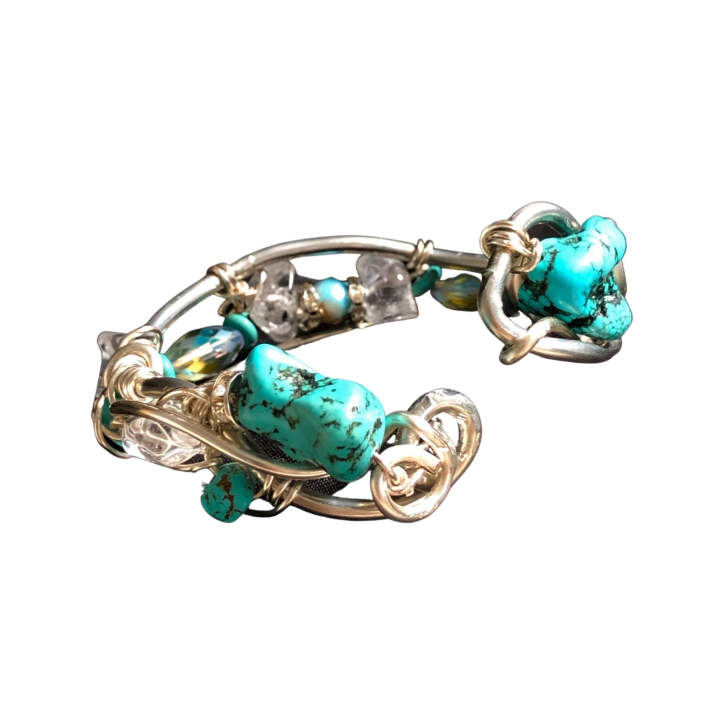Turquoise beaded bracelet
