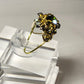 Alexandrite rhinestone ring