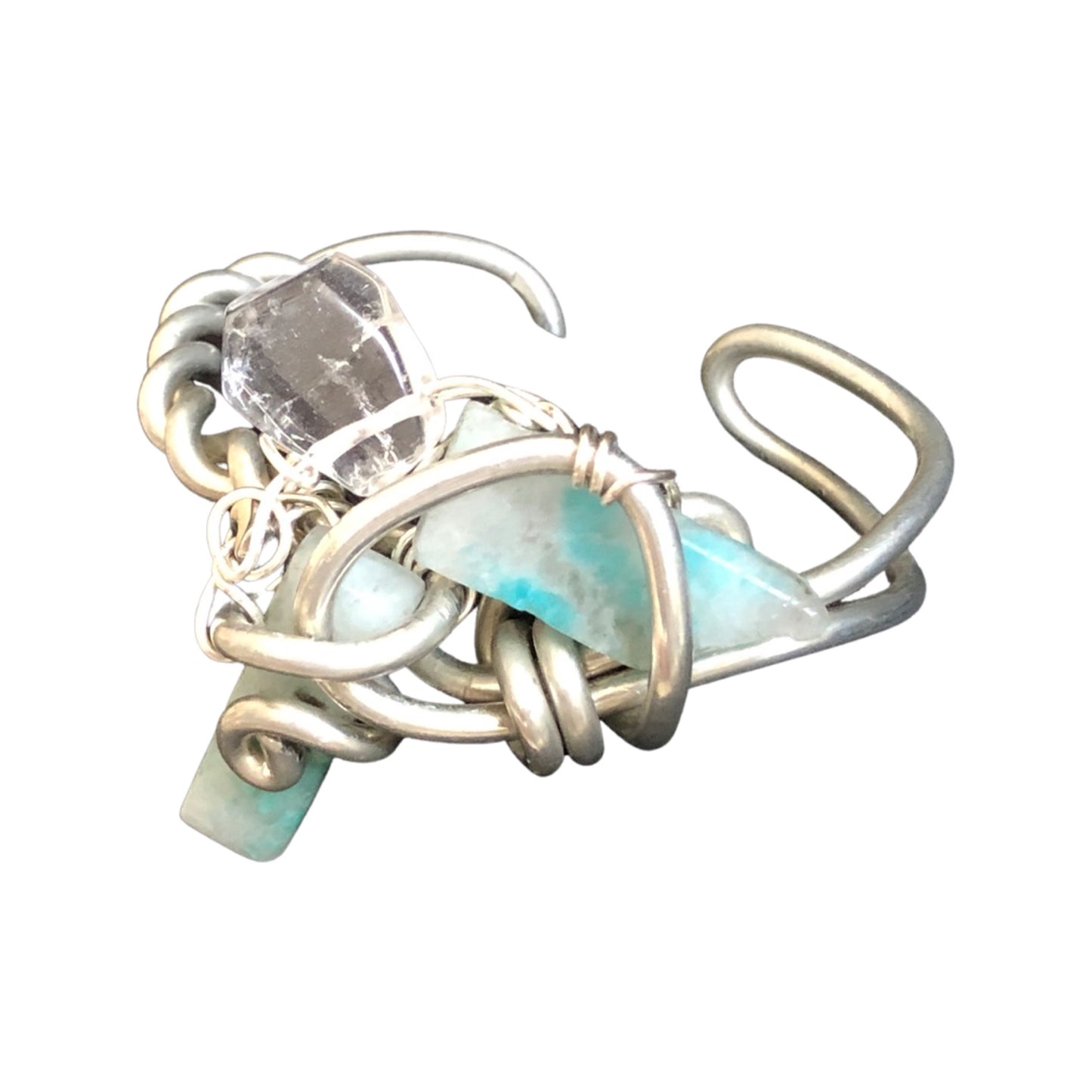 Larimar with Crystal