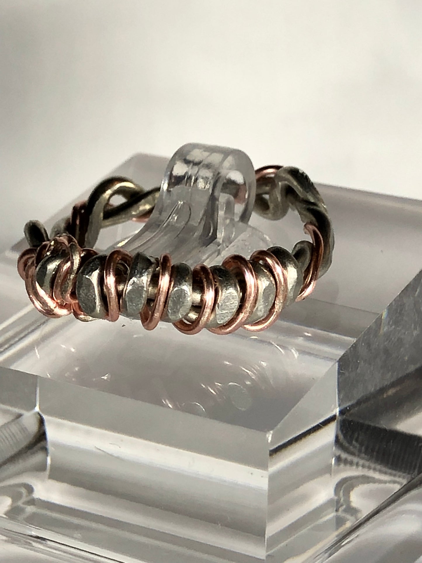 Rose gold & Silver ring