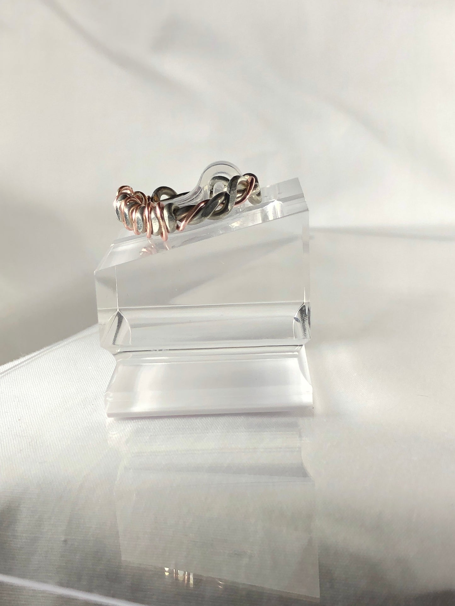 Rose gold & Silver ring