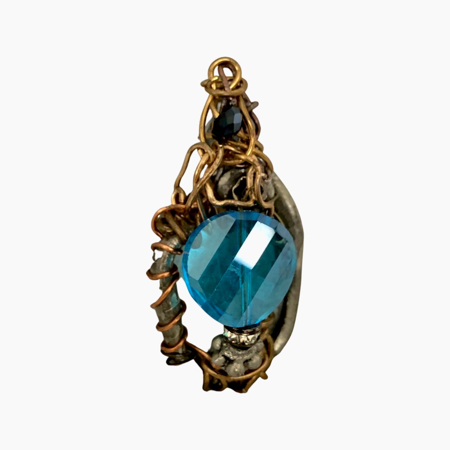 Mesmerizing Multi faceted blue crystal
