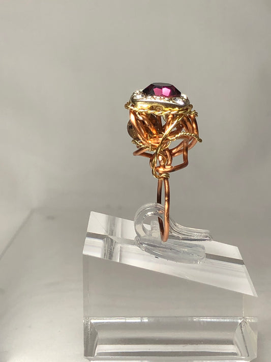 Rhinestone Geode Ring