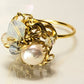 Sea Pearl with Moonstone Ring