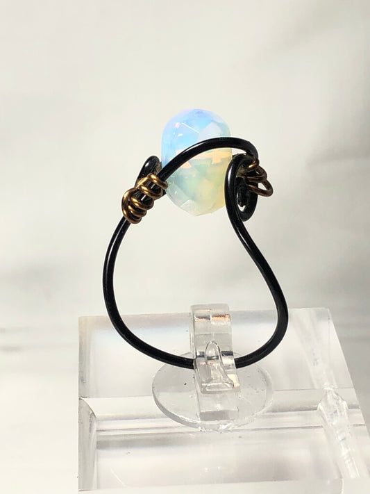 Moonstone Spiral Ring